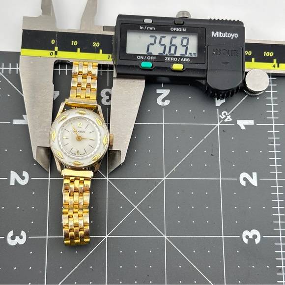 Vintage Manson Gold tone Manual Wind Ladies 25.5mm Watch c. 1960’s - Picture 8 of 8